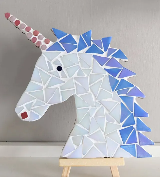 Montet Designs - Unicorn DIY Mosaic Kit, Craft Box – creative gift set