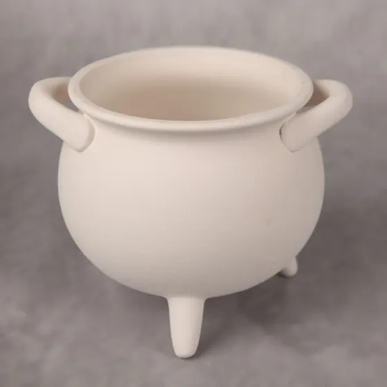 Hocus Pocus Cauldron – bisque pottery to paint