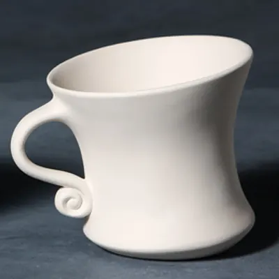 Dancing Teacup – bisque pottery to paint